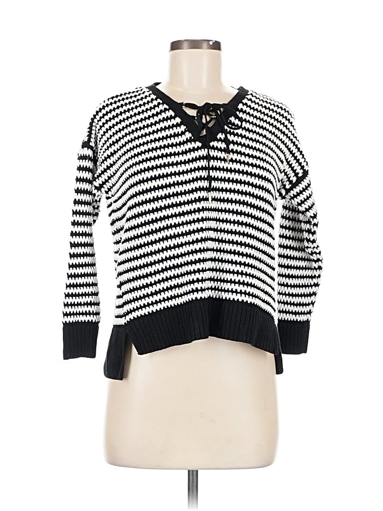 Pre-owned White House Black Market Pullover Sweater In Black