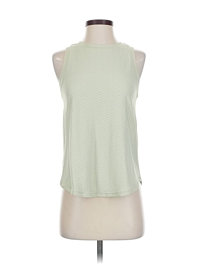 Pre-owned Calia Tank Top Green Halter Neckline Tops