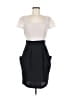 H&M 100% Polyester Color Block Gray Cocktail Dress Size 8 - photo 1
