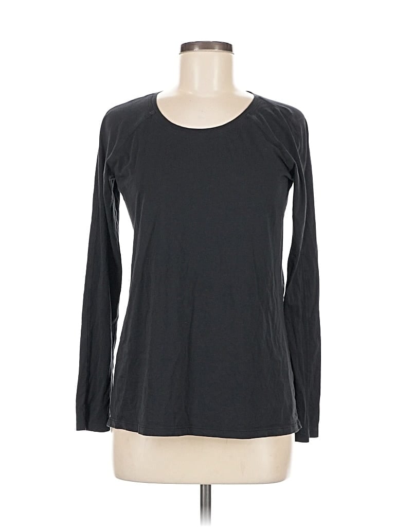 Pre-owned Lululemon Athletica Long Sleeve T-shirt In Black