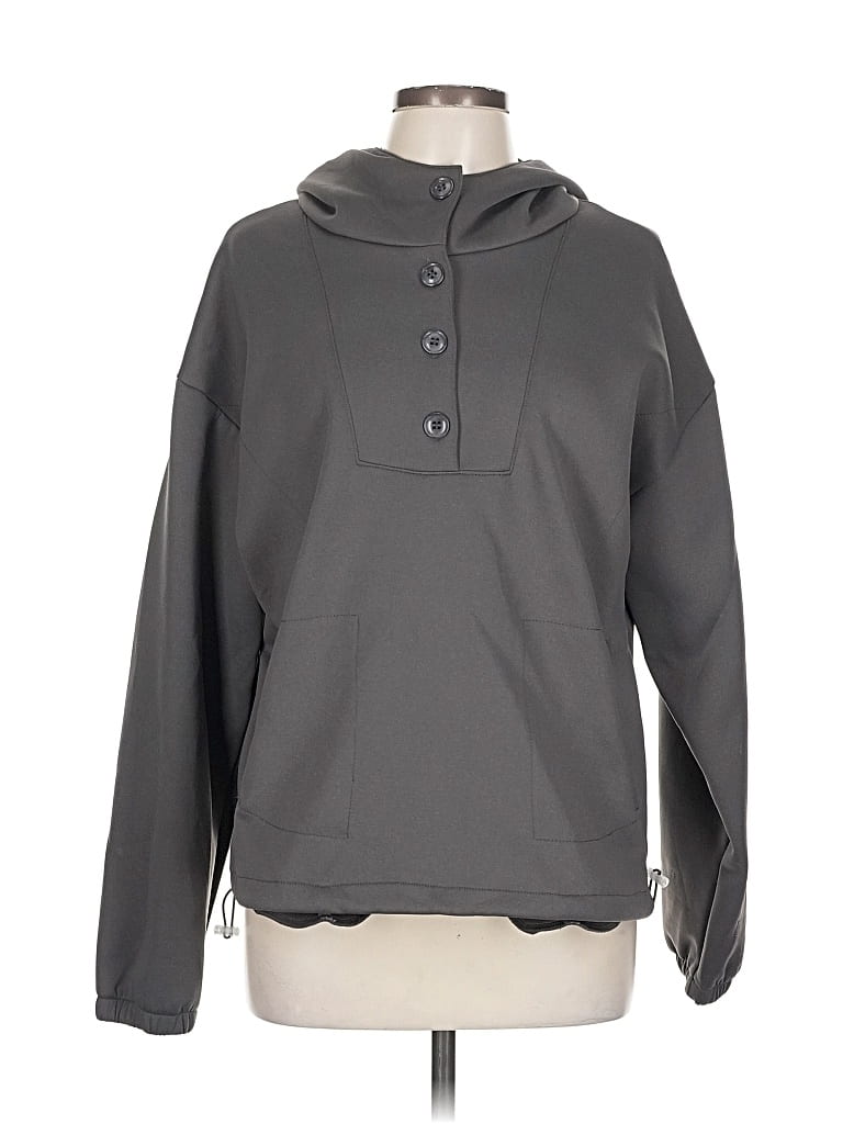 Pre-owned Unbranded Zip Up Hoodie In Gray