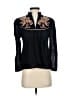 St.ROCHE Black Long Sleeve Blouse Size 4 - photo 1
