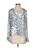 See By Chloé 100% Polyester Silver White 3/4 Sleeve Blouse Size EU (FR) 36 / US 4 - photo 1