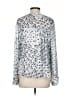See By Chloé 100% Polyester Silver White 3/4 Sleeve Blouse Size EU (FR) 36 / US 4 - photo 2