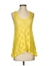 Deletta 100% Cotton Yellow Sleeveless Blouse Size S - photo 1