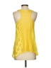 Deletta 100% Cotton Yellow Sleeveless Blouse Size S - photo 2