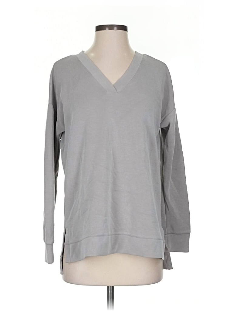 CABLE & GAUGE Pre-owned Pullover Sweater In Gray