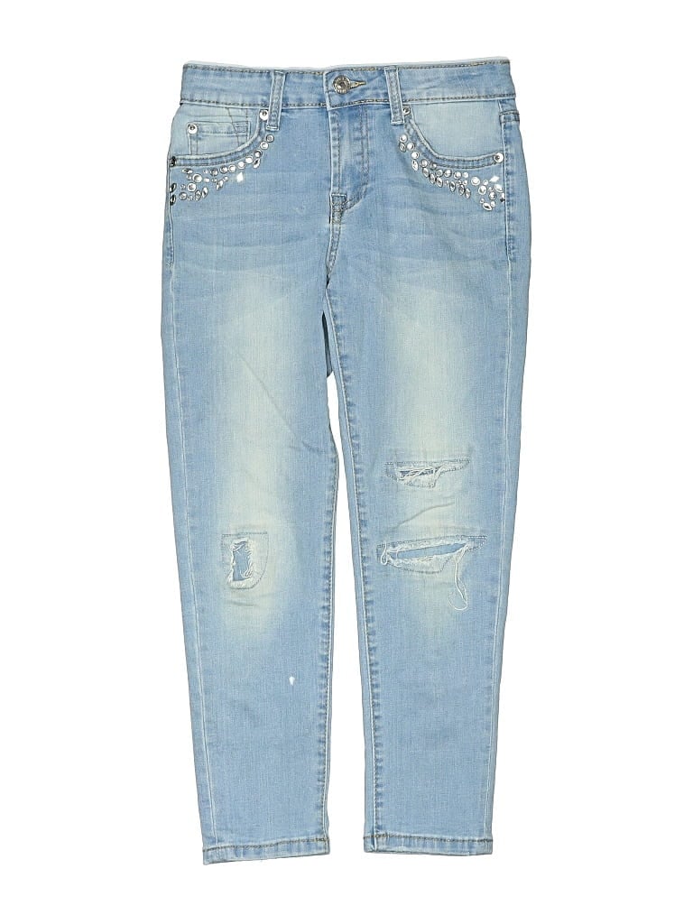 Pre-owned 7 For All Mankind Kids' Jeans In Blue