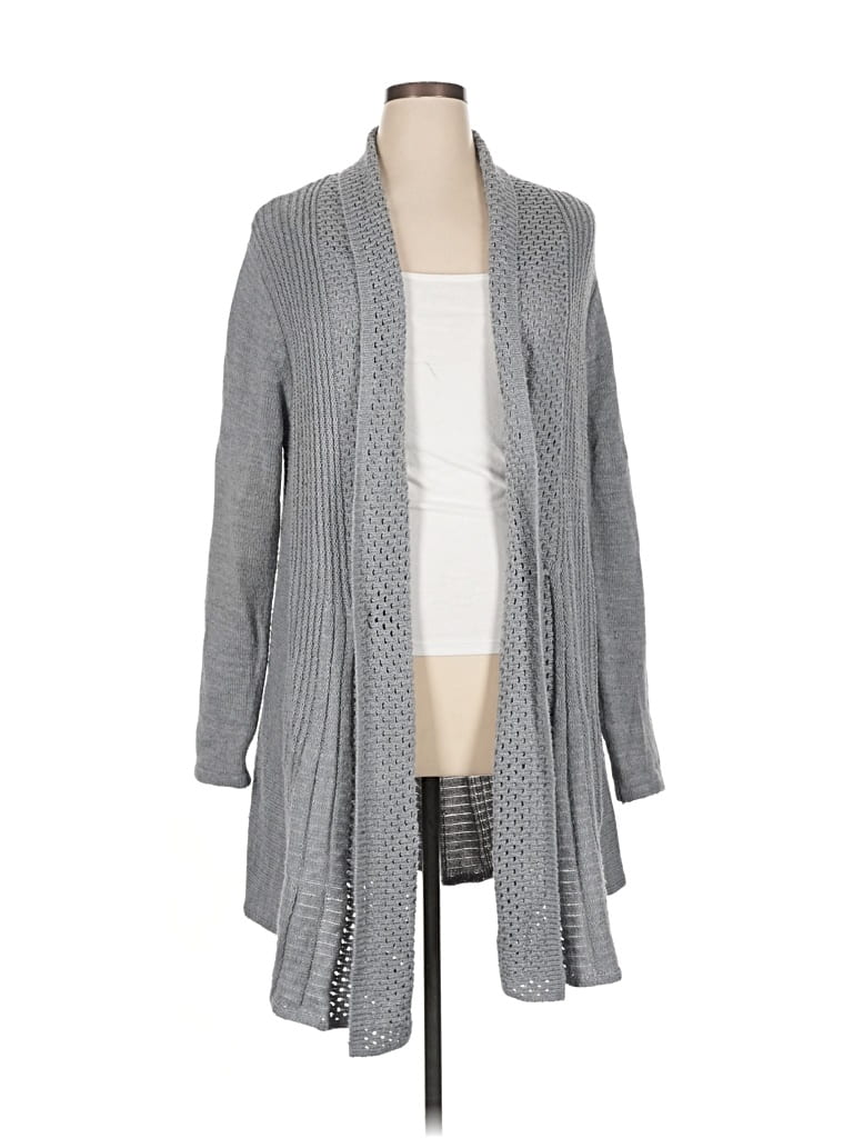 Pre-owned Dana Buchman Cardigan Sweater In Gray