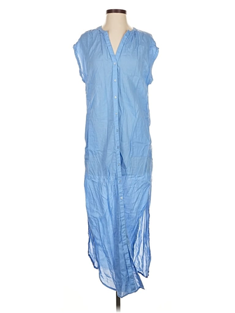 Pre-owned Gap Body Casual Dress In Blue