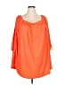 Du Jour Orange 3/4 Sleeve Blouse Size 3X - photo 1