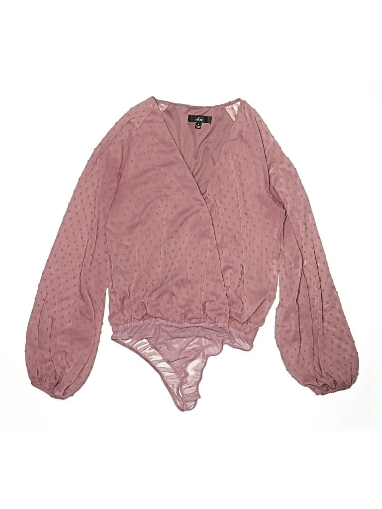LULUS Pre-owned Bodysuit In Pink