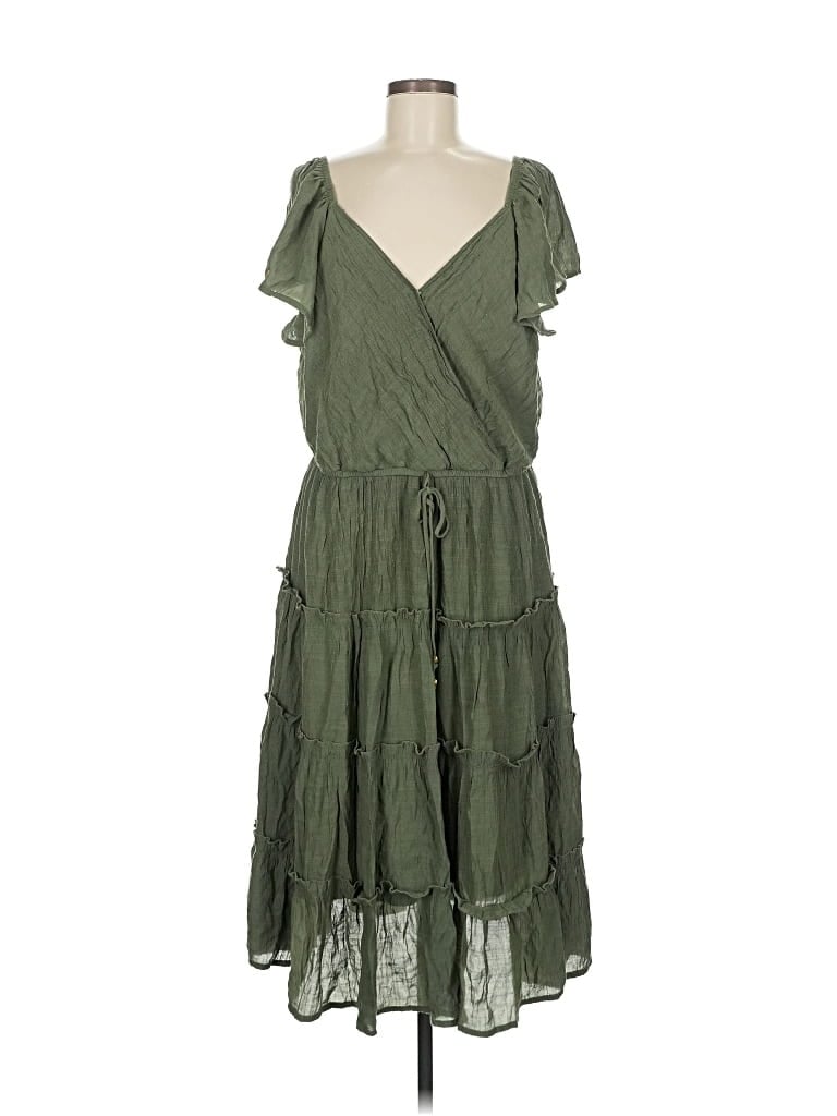 Pre-owned Assorted Brands Casual Dress In Green