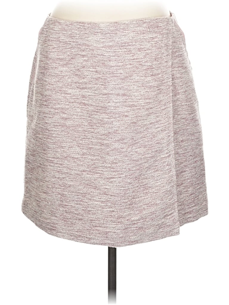 Pre-owned Ann Taylor Loft Casual Skirt In Burgundy