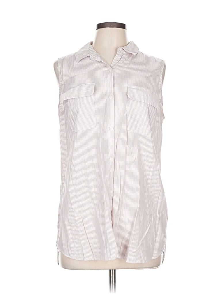 EXPRESS Pre-owned Sleeveless Blouse In White