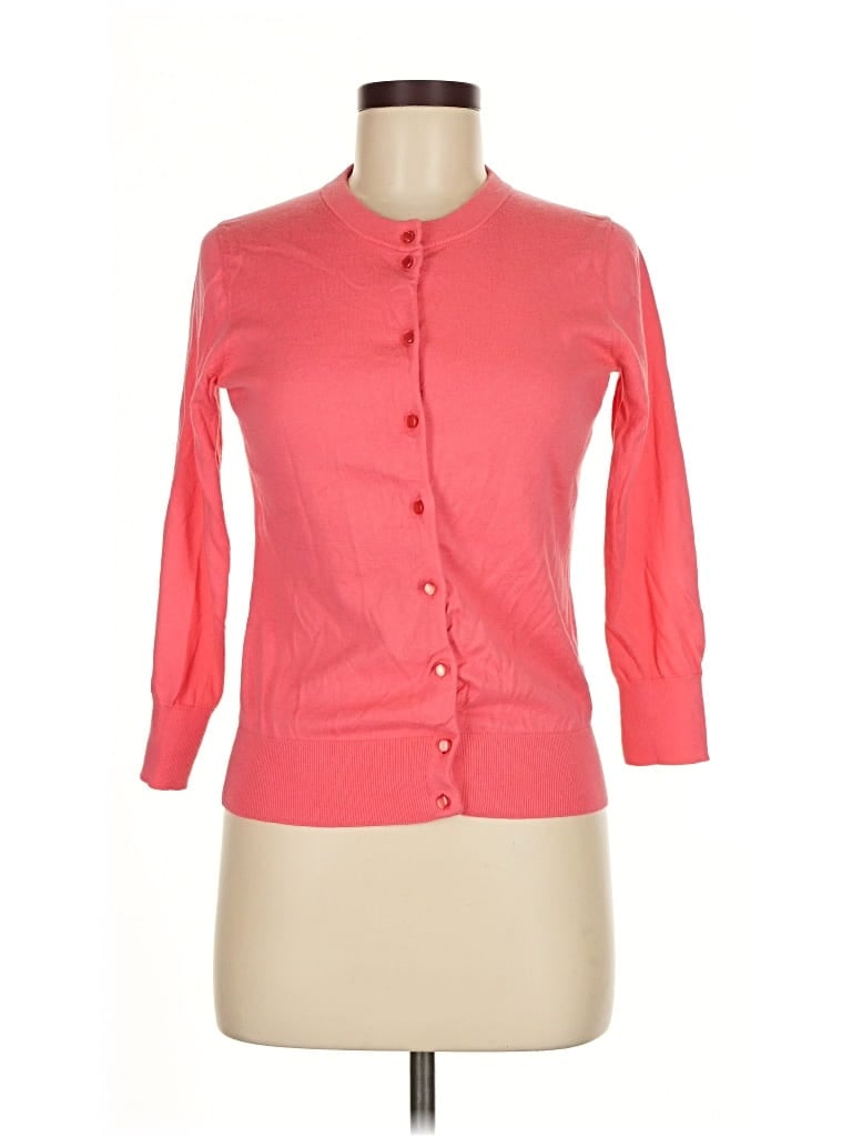 Pre-owned J.crew Factory Store Cardigan Sweater In Pink