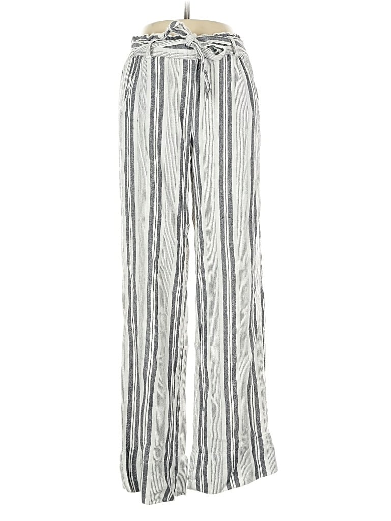 JOLT Pre-owned Linen Pants In Silver
