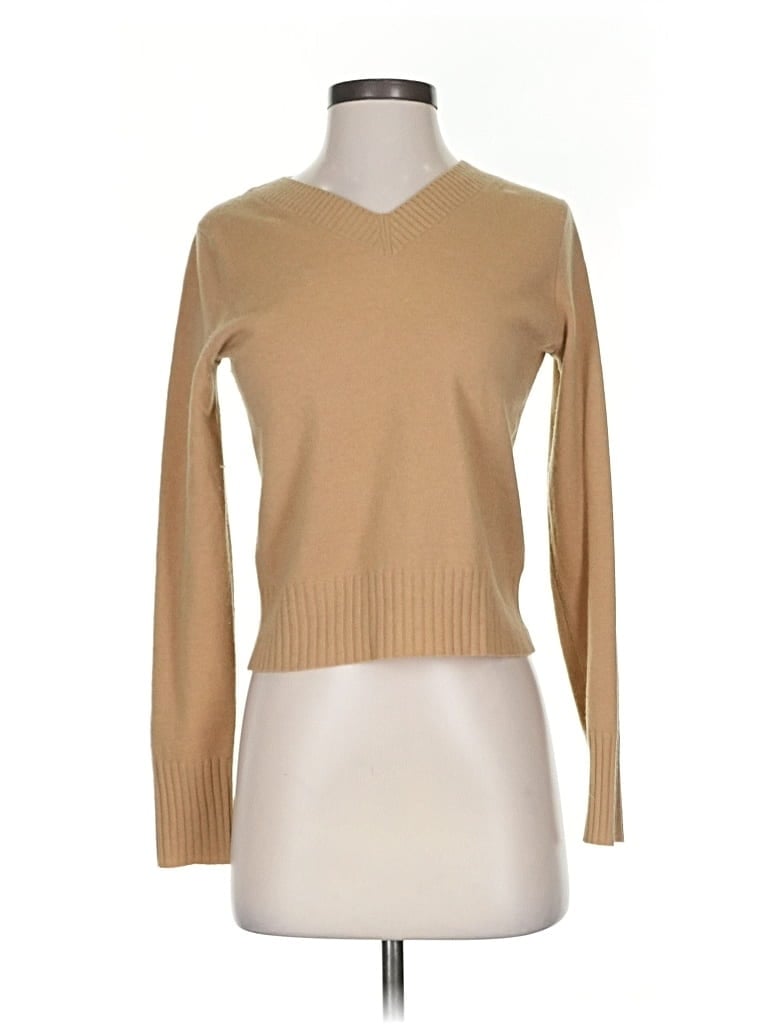 Pre-owned Vince Wool Pullover Sweater In Brown