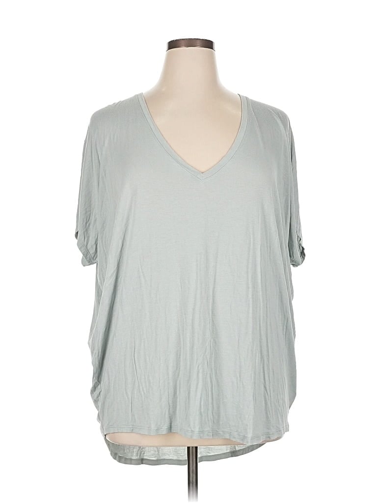 Pre-owned Express Short Sleeve T-shirt In Gray