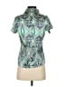 GGblue Paisley Teal Short Sleeve Blouse Size S - photo 2