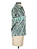 GGblue Paisley Teal Short Sleeve Blouse Size S - photo 4