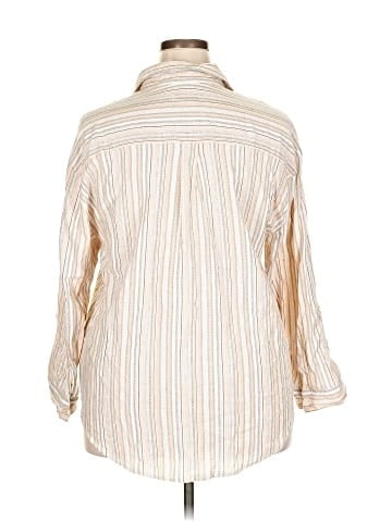 Club Z Collection 3/4 Sleeve Button-Down Shirt (view 2)