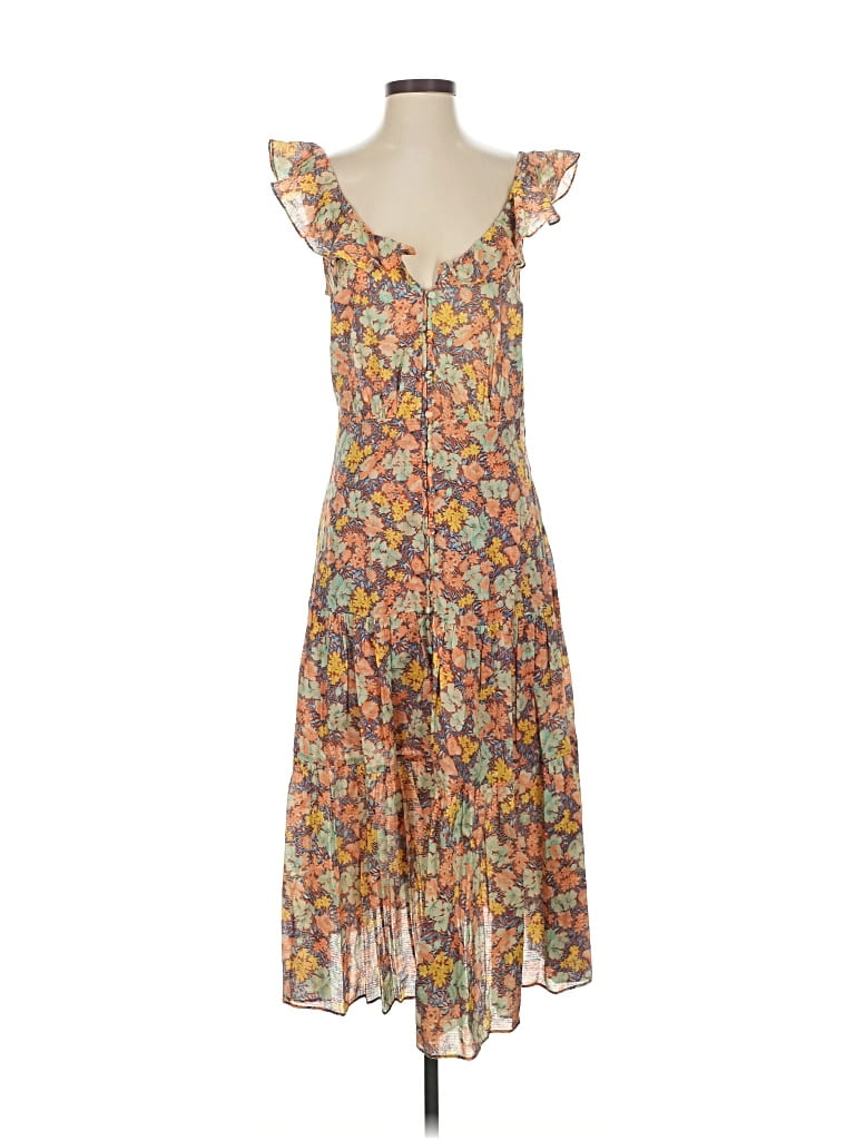 Pre-owned Veronica Beard Casual Dress In Orange