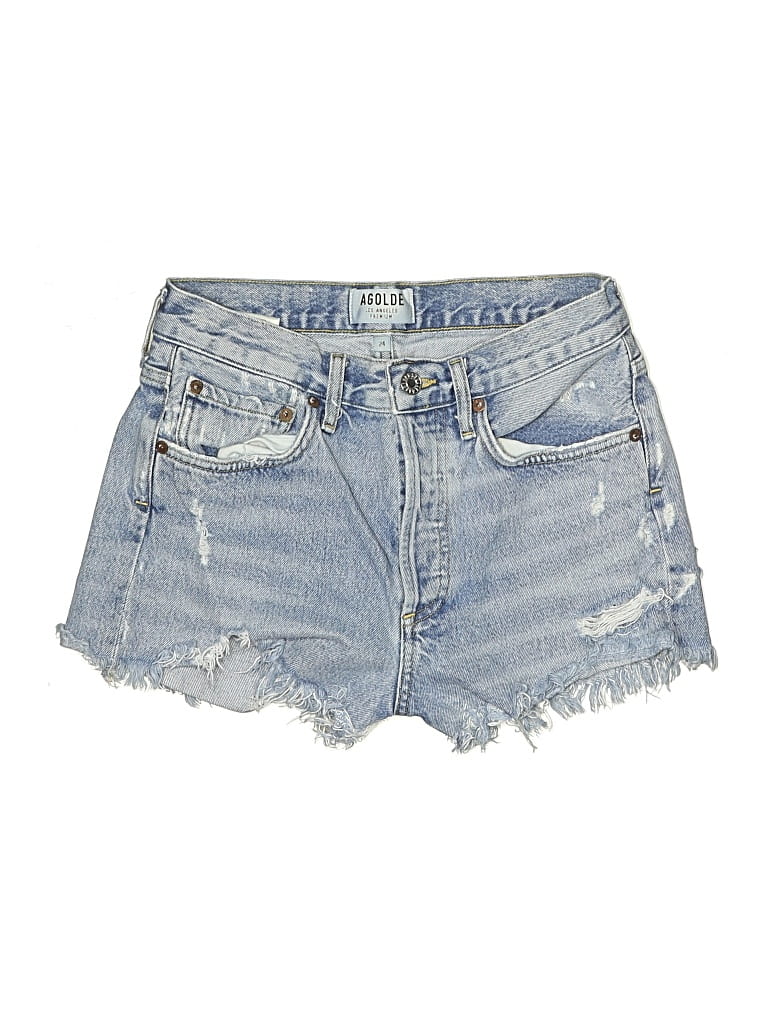 Pre-owned Agolde Denim Shorts In Blue