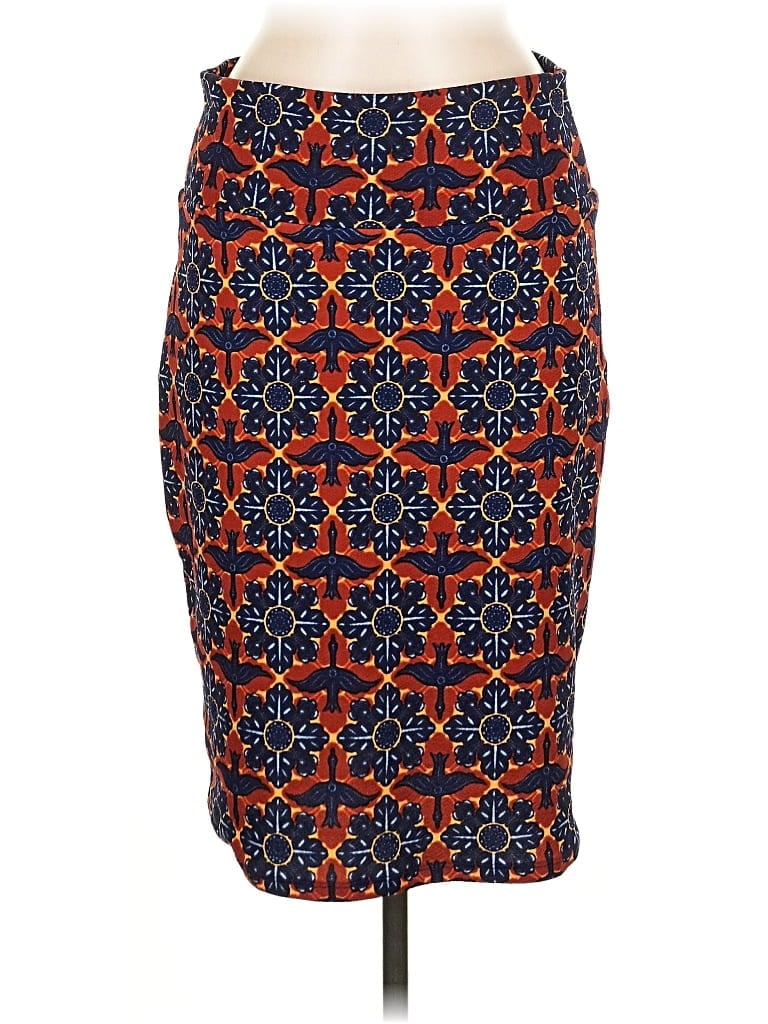 Pre-owned Lularoe Casual Skirt In Orange