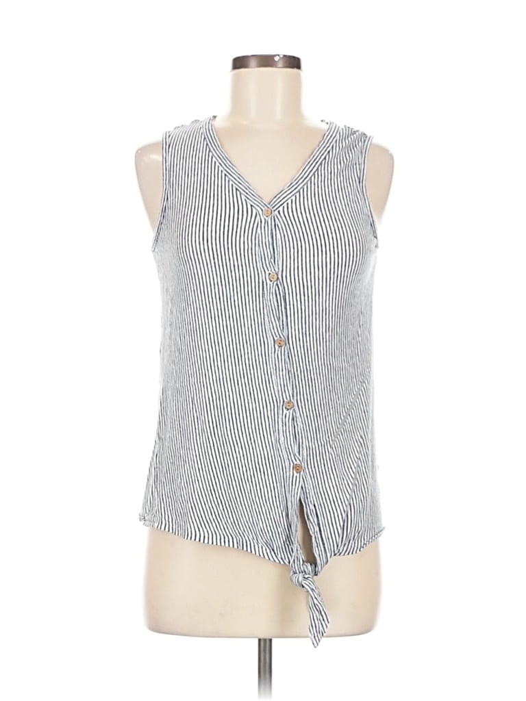Pre-owned Rachel Zoe Tjx Tank Top Gray Tie Neck Tops