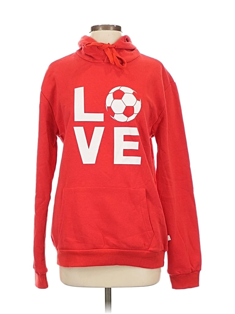 Pre-owned Assorted Brands Pullover Hoodie In Red