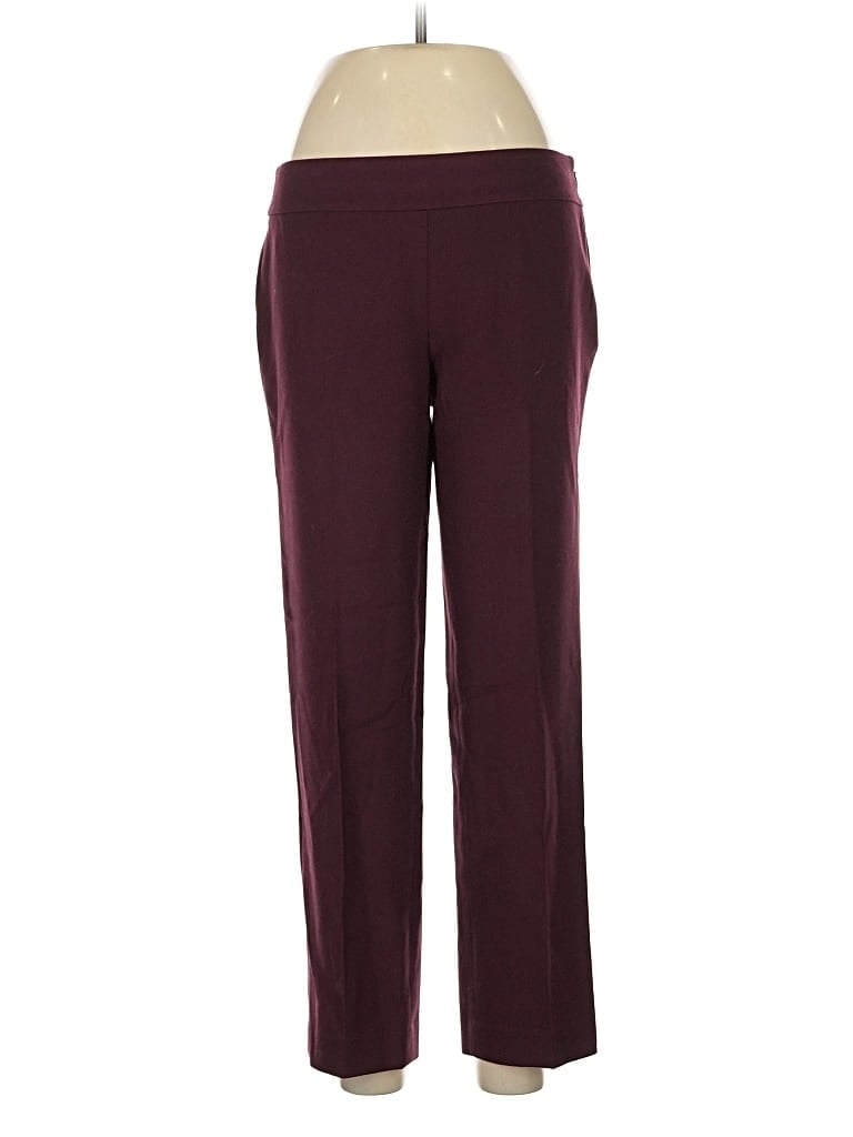 Pre-owned Ann Taylor Loft Dress Pants In Burgundy