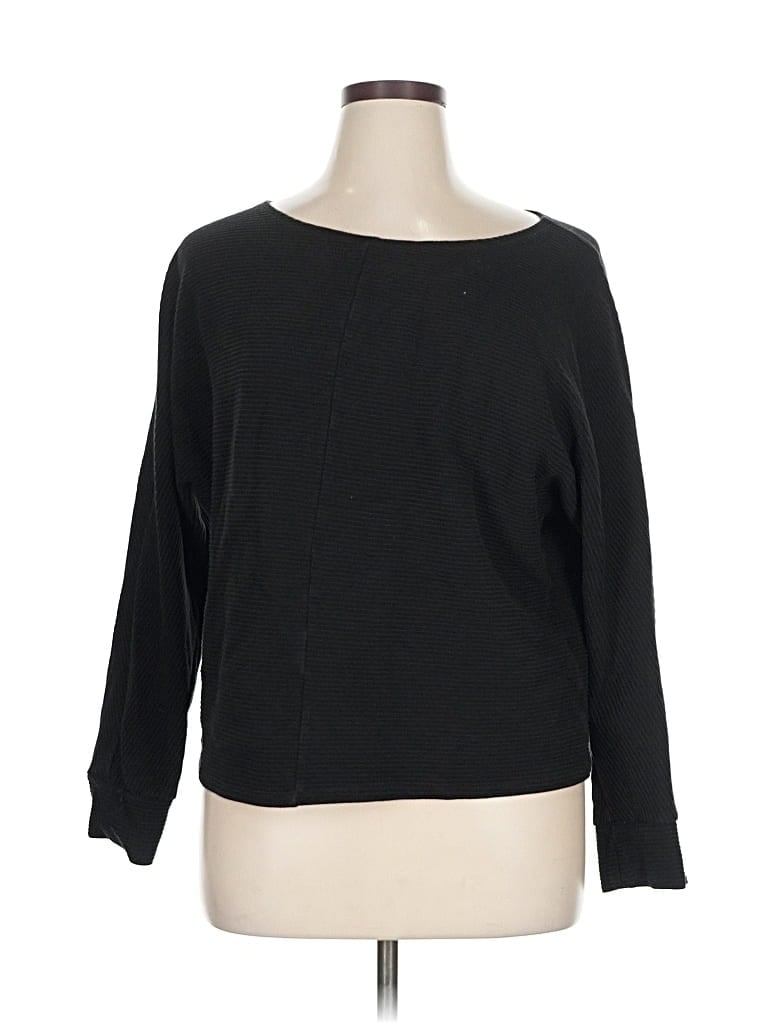 Pre-owned Time And Tru Pullover Sweater In Black