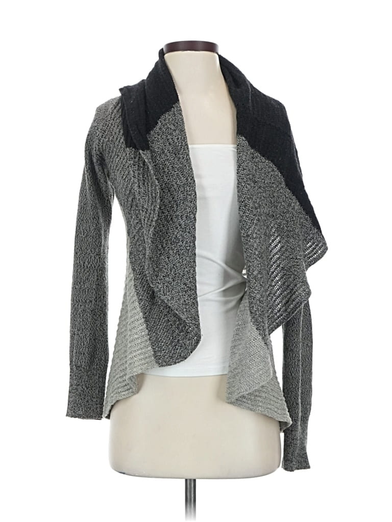 Pre-owned Lucky Brand Cardigan Sweater In Gray