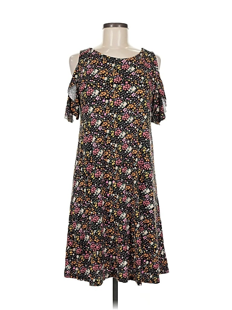 Pre-owned Pull & Bear Casual Dress In Black