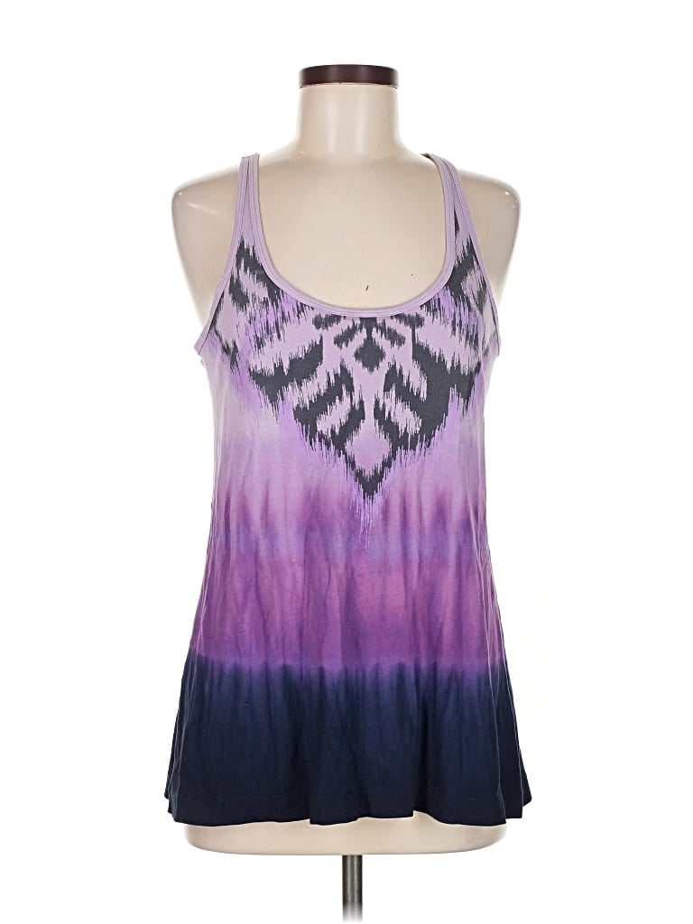 Pre-owned Lucy Tank Top Purple Halter Neckline Tops