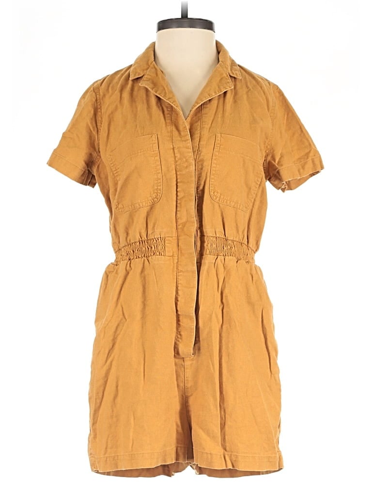 Pre-owned Universal Thread Romper In Tan