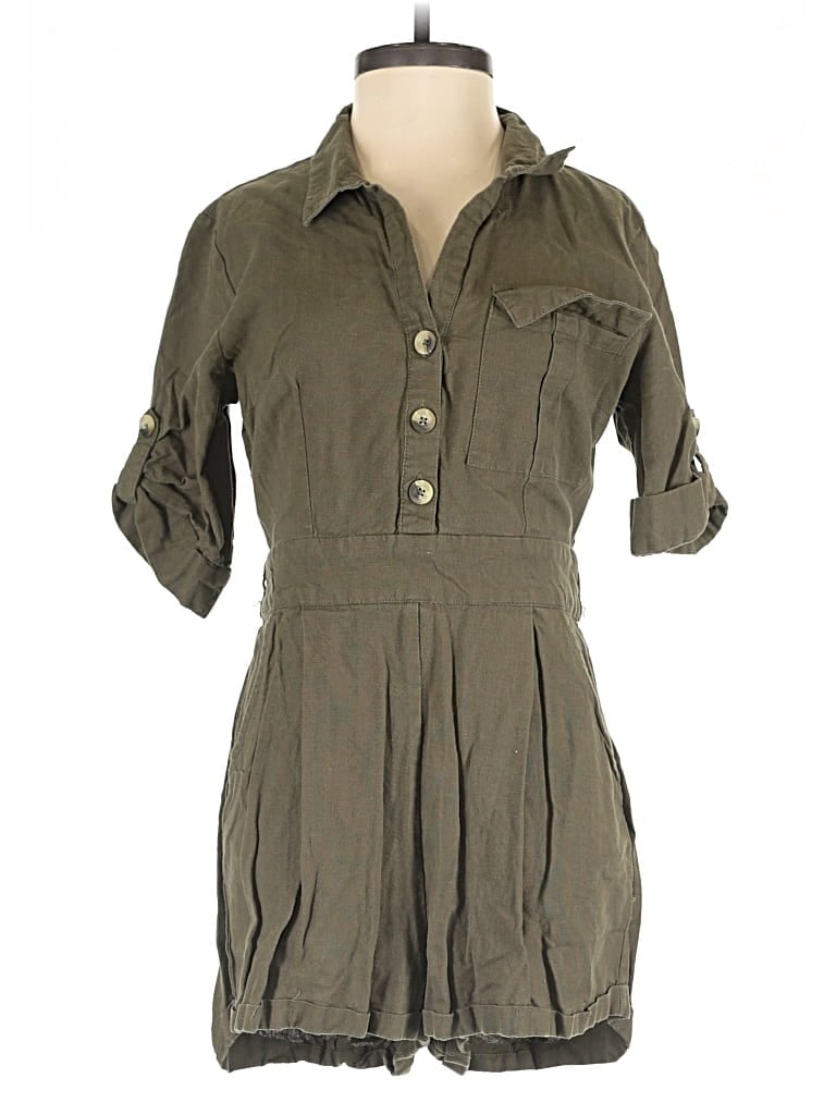 Pre-owned Charlotte Russe Romper In Green