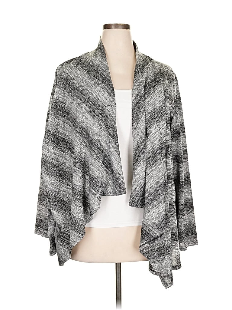 AGB Pre-owned Cardigan Sweater In Gray