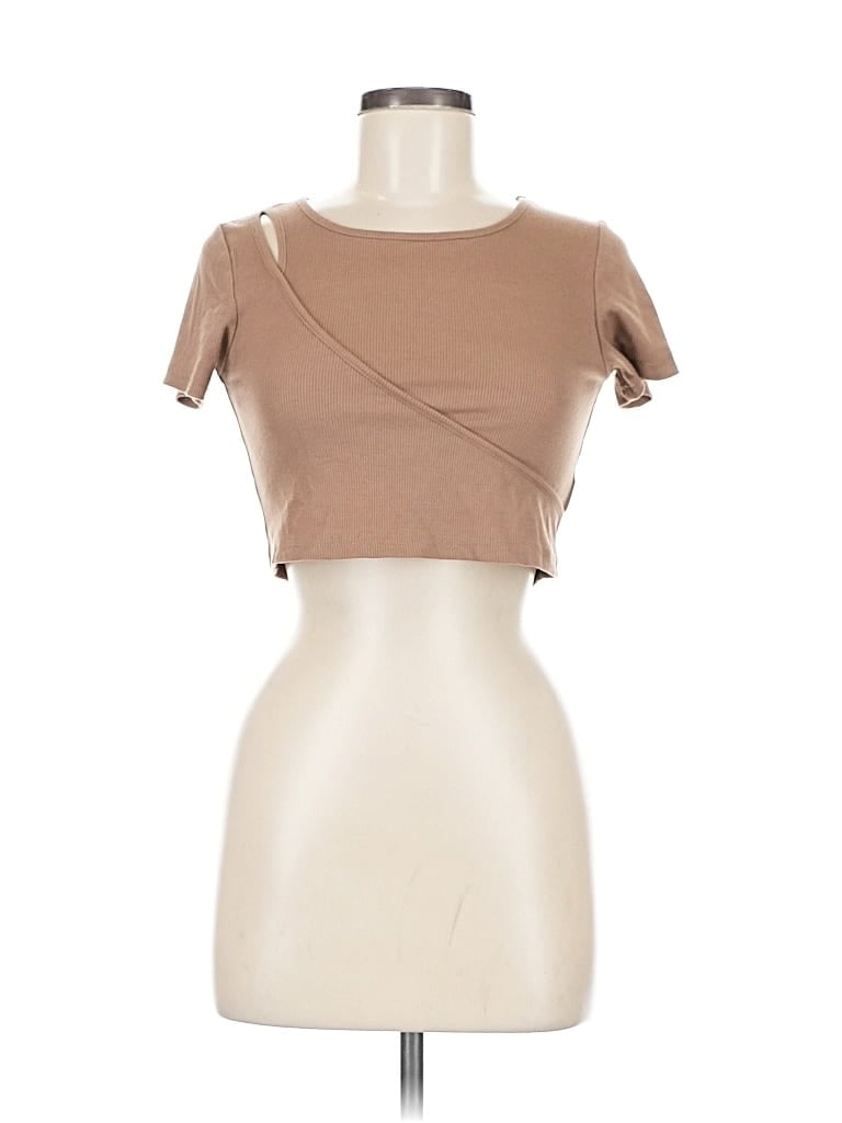 Pre-owned Dazy Short Sleeve T-shirt In Brown