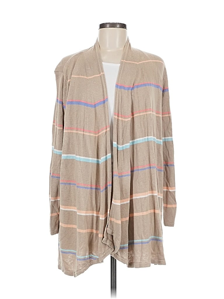 Pre-owned Jjill Cardigan Sweater In Brown