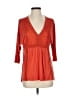 Language Orange 3/4 Sleeve Blouse Size XS - photo 1