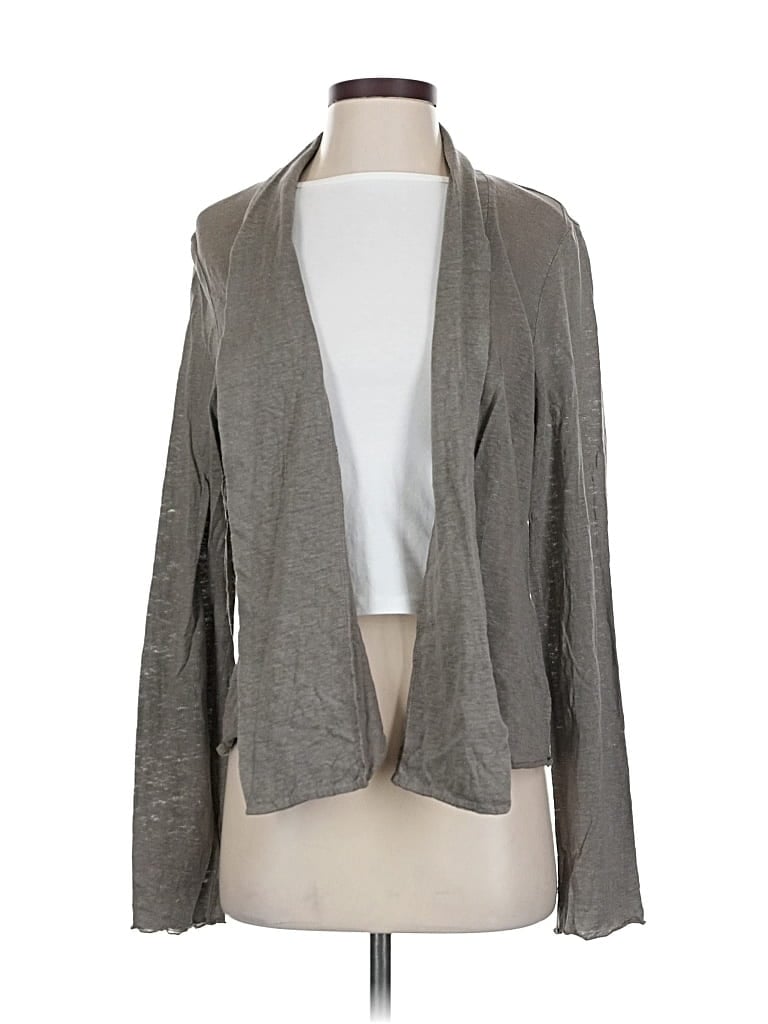 Pre-owned Eileen Fisher Cardigan Sweater In Gray