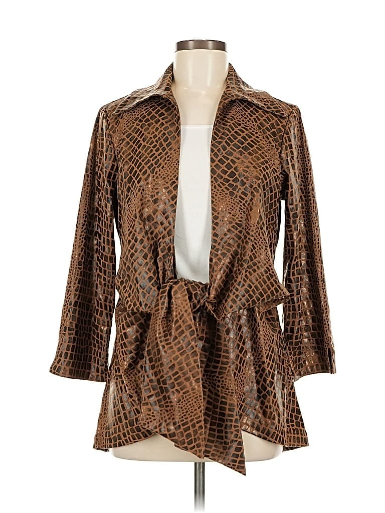 Pre-owned Mishca Kimono In Brown