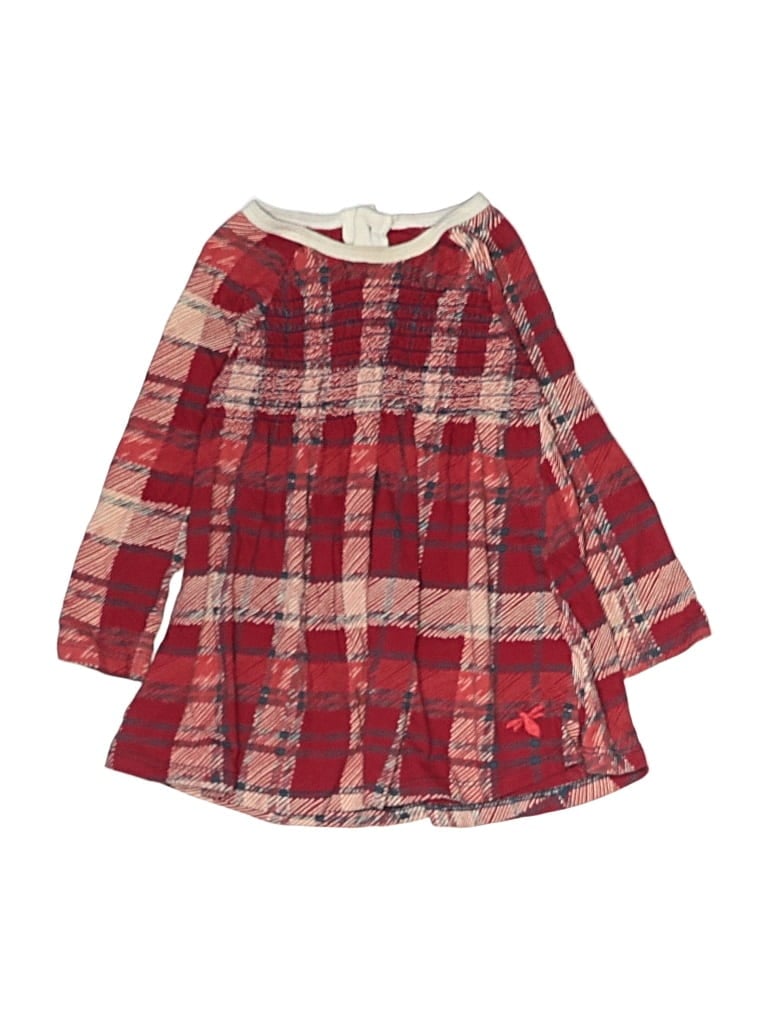 Pre-owned Burt's Bees Baby Babies' Dress In Burgundy