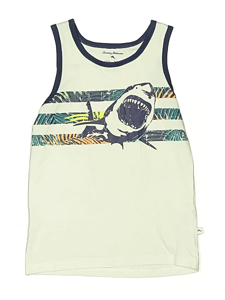 Pre-owned Tommy Bahama Kids' Tank Top Green Halter Neckline Tops