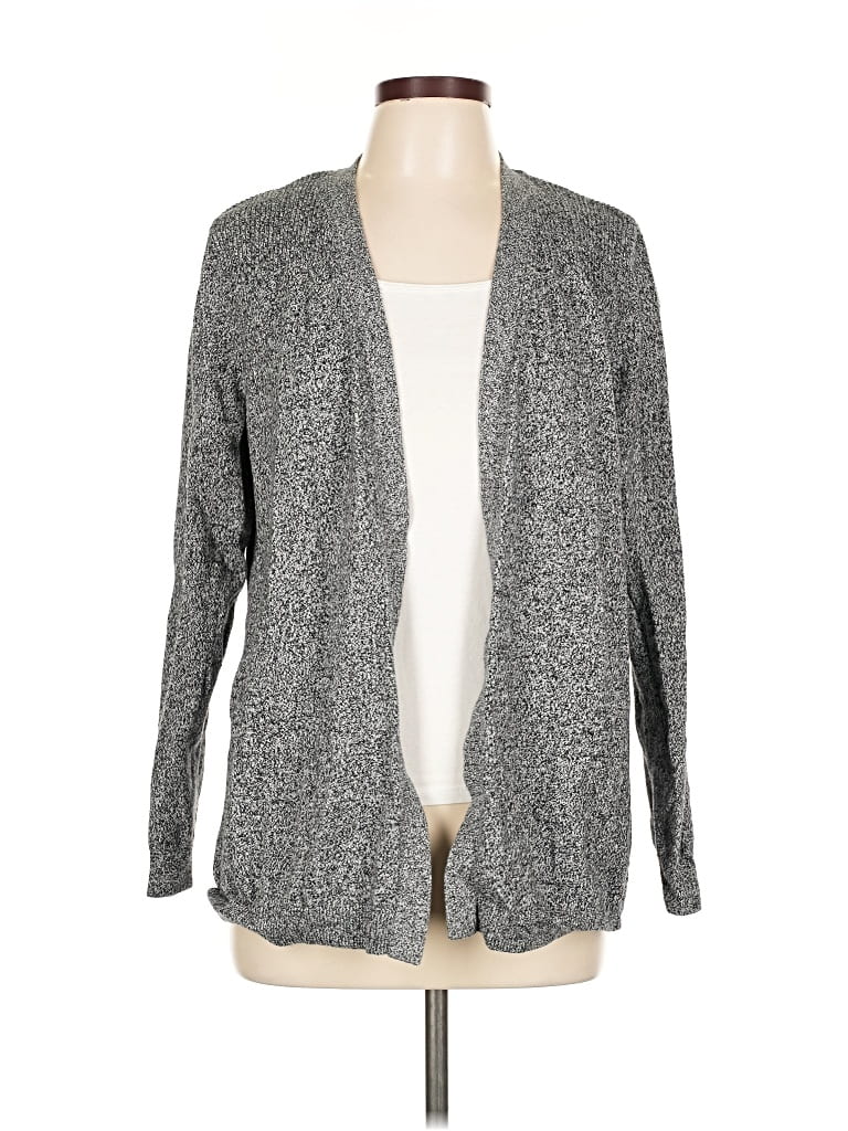 KAREN SCOTT Pre-owned Cardigan Sweater In Gray