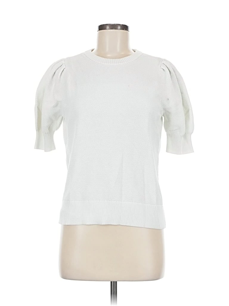 Pre-owned Nine West Cardigan Sweater In White