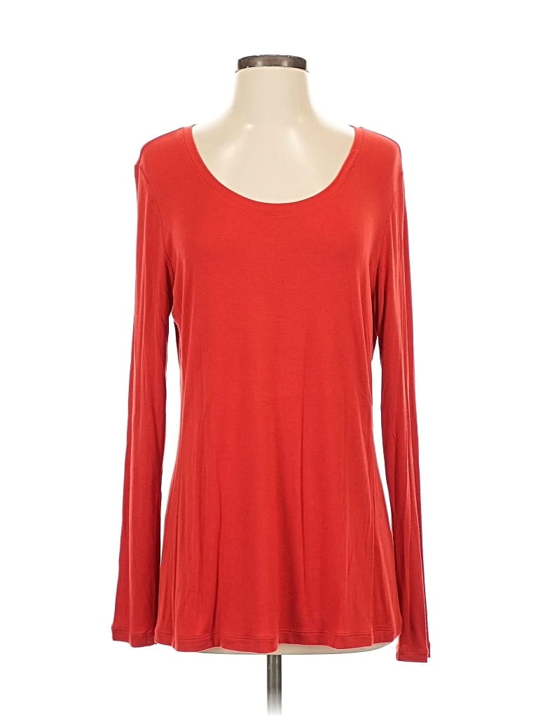 Pre-owned Cabi Long Sleeve T-shirt In Red