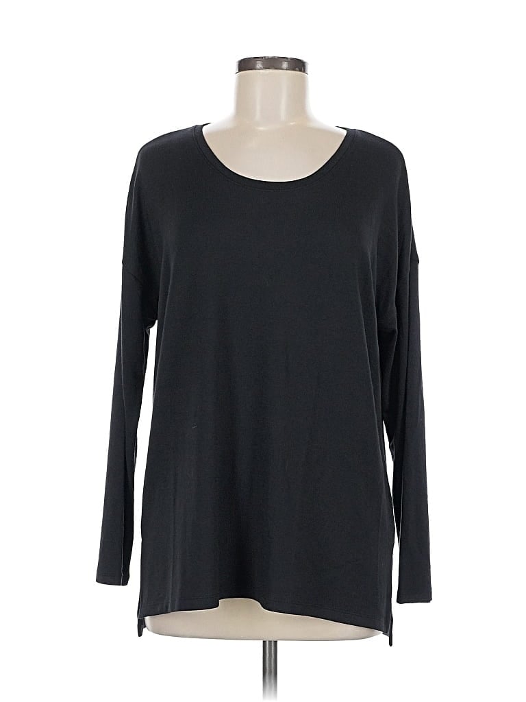 Pre-owned Banana Republic Long Sleeve T-shirt In Black